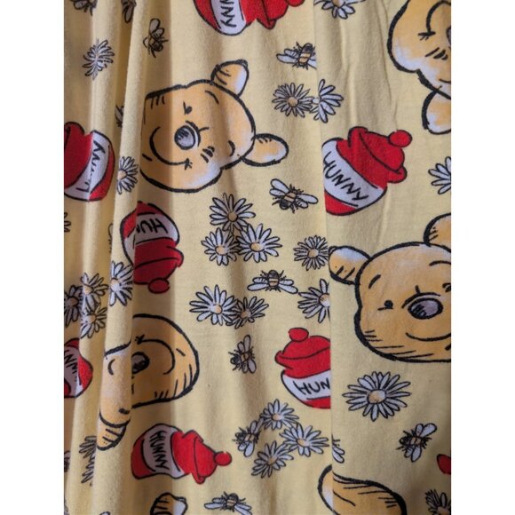 Disney Winnie the Pooh Pajama Pants 5X Yellow Cotton Allover Print Pockets Sleep - Picture 4 of 6